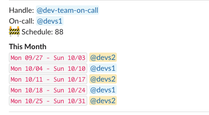 Setting up an on-call schedule from multiple groups (1/2)