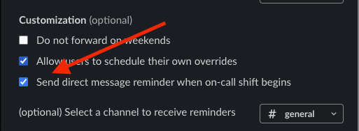 Message in the channel who is on duty today (1/2)